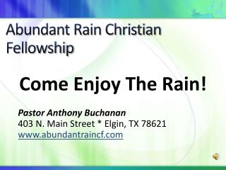 Abundant Rain Christian Fellowship