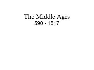 The Middle Ages