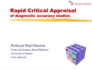 Rapid Critical Appraisal of diagnostic accuracy studies