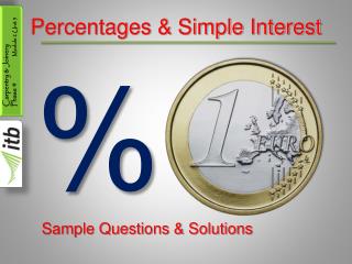 Percentages &amp; Simple Interest