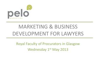 Marketing &amp; business development for lawyers