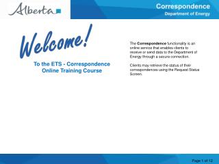 Welcome