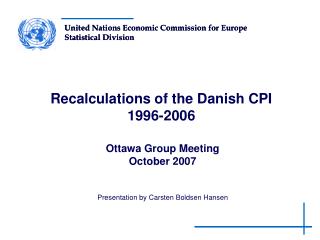 Recalculations of the Danish CPI 1996-2006