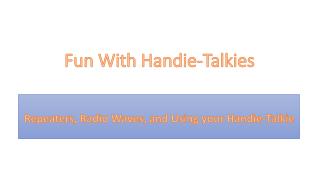 Fun With Handie - Talkies