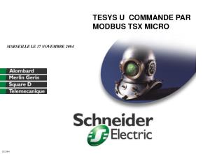 TESYS U COMMANDE PAR MODBUS TSX MICRO