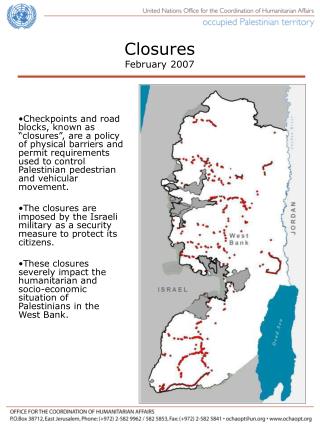 Closures February 2007