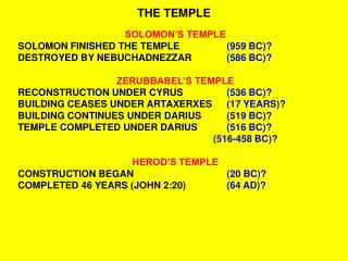 THE TEMPLE