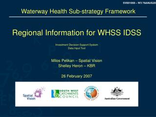Waterway Health Sub-strategy Framework