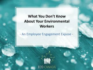 What You Don’t Know About Your Environmental Workers