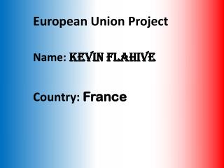 European Union Project Name: Kevin Flahive Country: France