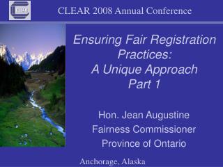 Ensuring Fair Registration Practices: A Unique Approach Part 1