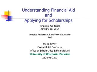 Understanding Financial Aid and Applying for Scholarships