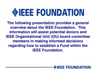 IEEE Foundation Mission