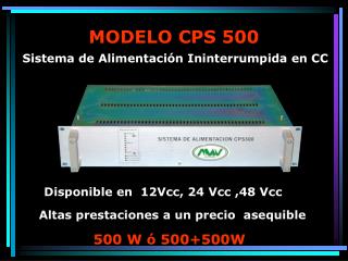 MODELO CPS 500