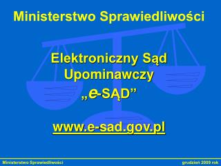 Ministerstwo Sprawiedliwości