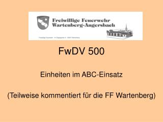 FwDV 500