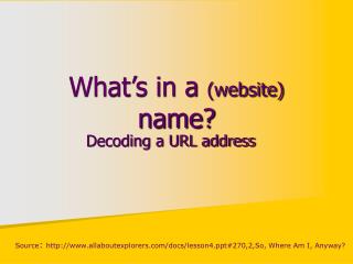 What’s in a (website) name?