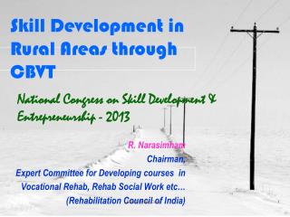 Skill Development in Rural Areas through CBVT