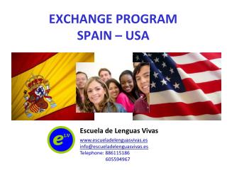 EXCHANGE PROGRAM SPAIN – USA