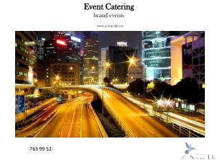 Event Catering brand events servicelife.ru