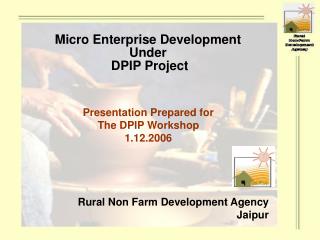 Rural Non Farm Development Agency Jaipur