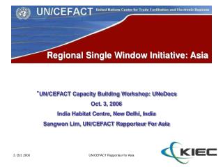 Regional Single Window Initiative: Asia