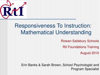 Responsiveness To Instruction: Mathematical Understanding