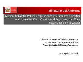 Ministerio del Ambiente