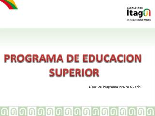 PROGRAMA DE EDUCACION SUPERIOR