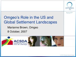 Omgeo’s Role in the US and Global Settlement Landscapes