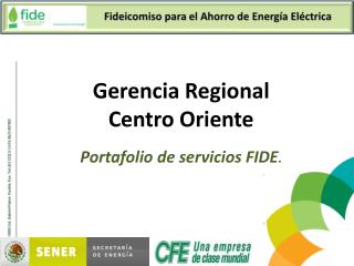 Portafolio de servicios FIDE .