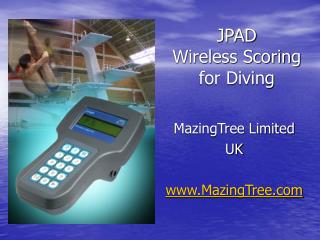 JPAD Wireless Scoring for Diving