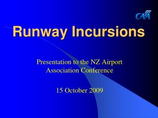 Runway Incursions