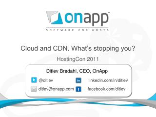 Cloud and CDN. What’s stopping you?