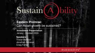 Eastern Promise: Can Asian growth be sustained?