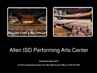 Allen ISD Performing Arts Center