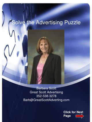 Solve the Advertising Puzzle