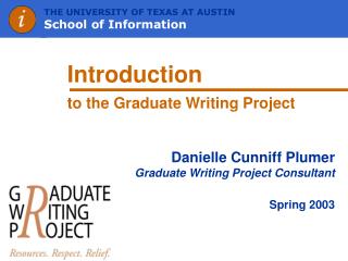 Introduction to the Graduate Writing Project