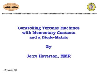 Controlling Tortoise Machines with Momentary Contacts and a Diode-Matrix By Jerry Hoverson, MMR