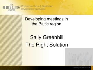 Developing meetings in the Baltic region