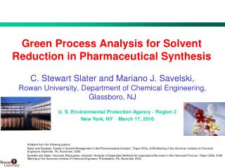 Green Process Analysis for Solvent Reduction in Pharmaceutical Synthesis