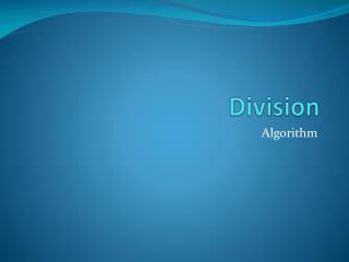 Division