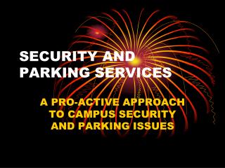 SECURITY AND PARKING SERVICES