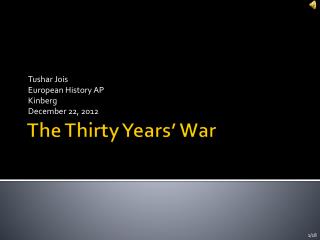 The Thirty Years’ War