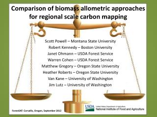 Comparison of biomass allometric approaches for regional scale carbon mapping