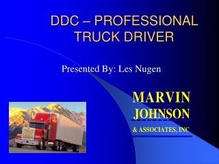 DDC – PROFESSIONAL TRUCK DRIVER