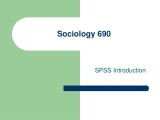 Sociology 690