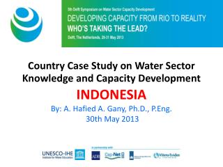 Title of session Country Case Study on Water Sector Knowledge and Capacity Development