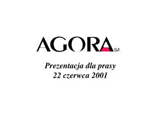 Prezentacja dla prasy 22 czerwca 2001