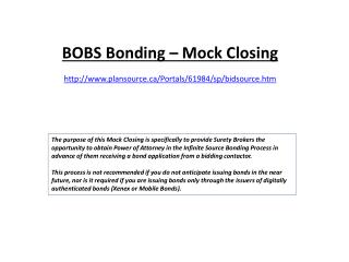 BOBS Bonding – Mock Closing plansource/Portals/61984/sp/bidsource.htm